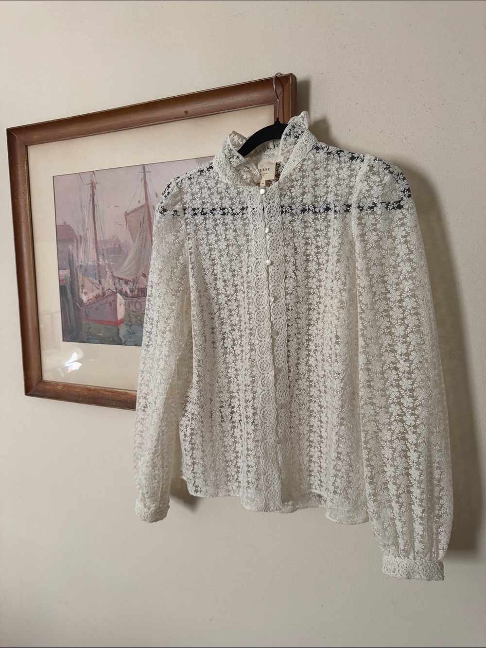 Sezane Ecru Blouse